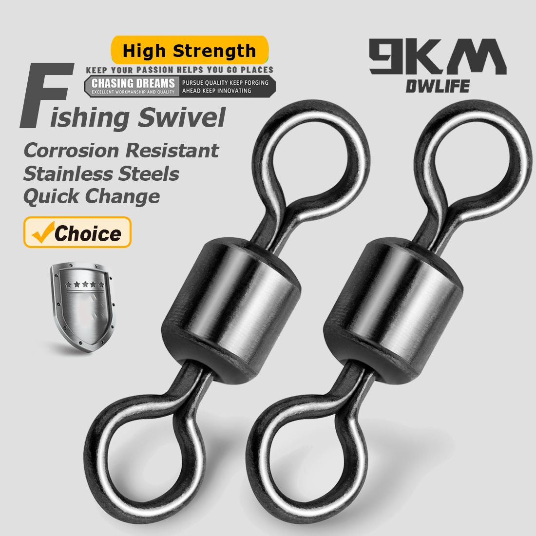 Fishing Hook Offset - Fishing Rolling Barrel Swivel Tackle 50pcs