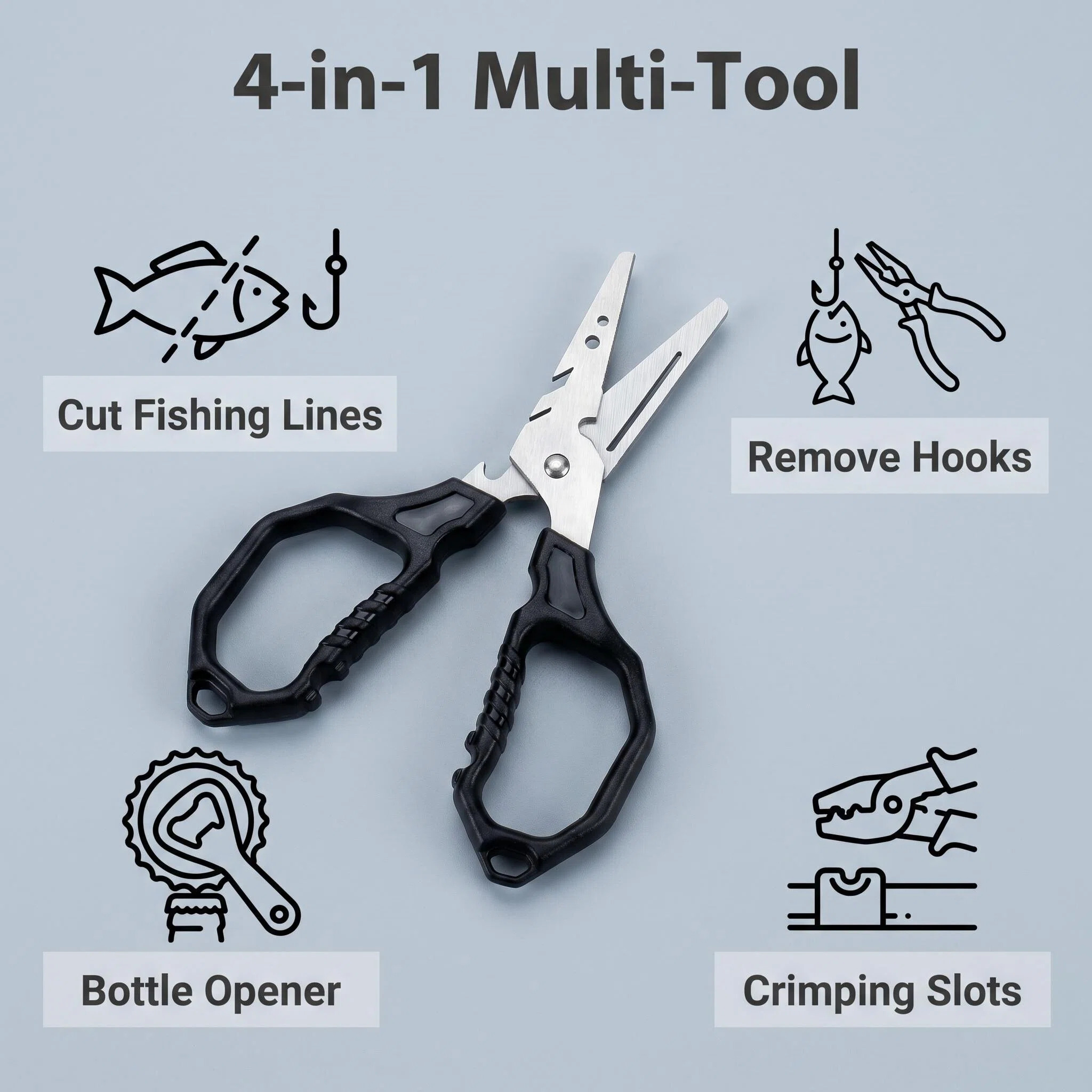 Multifunctional Fishing Scisso - Fishing Hook Sharpener review and price