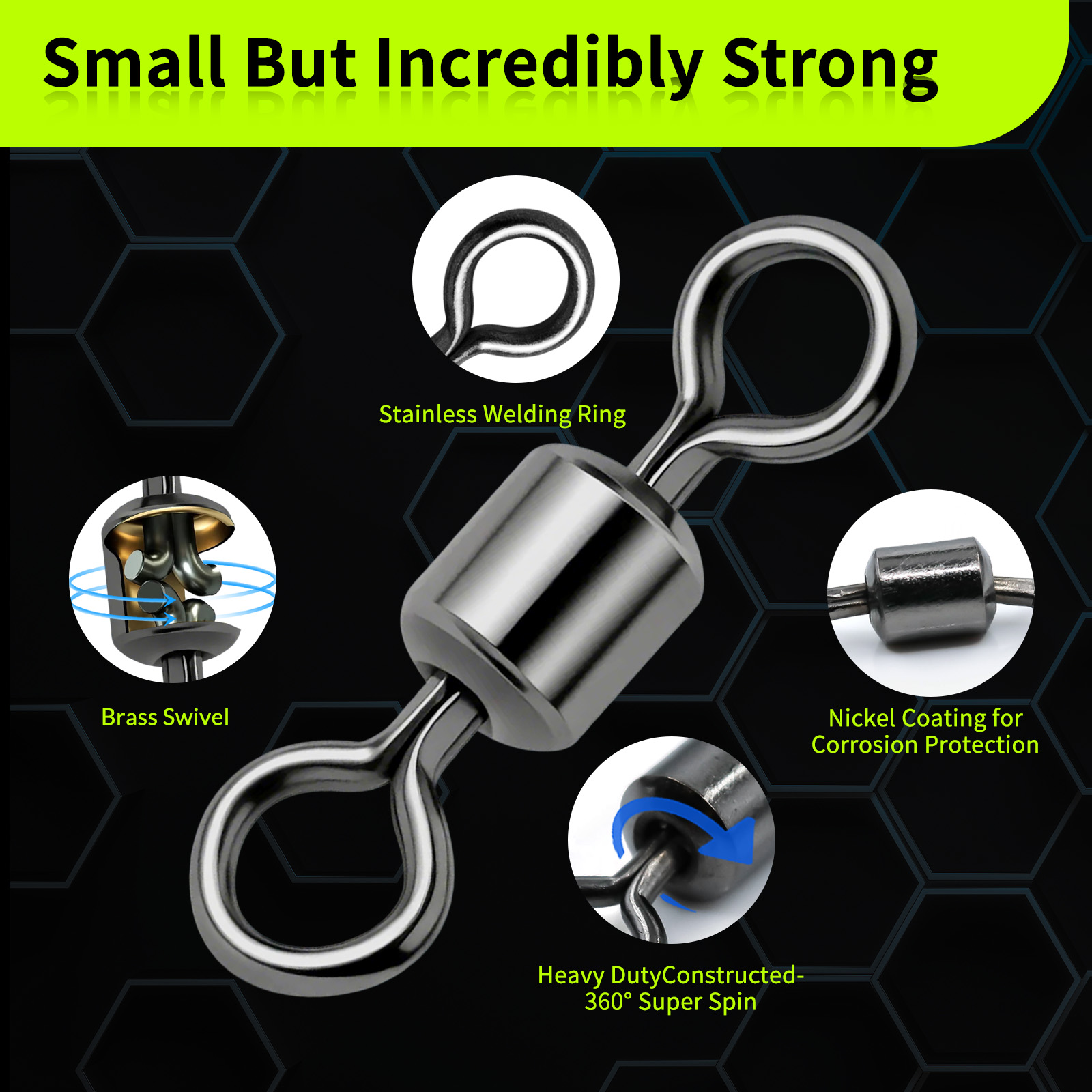 Fishing Rolling Barrel Swivel  - Fishing Hook Offset review and price